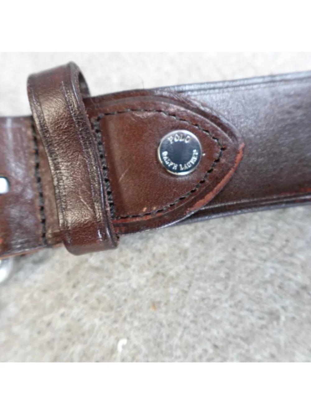 Polo Ralph Lauren Mens Belt 40 Brown Solid